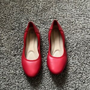 Red Ballet Flats